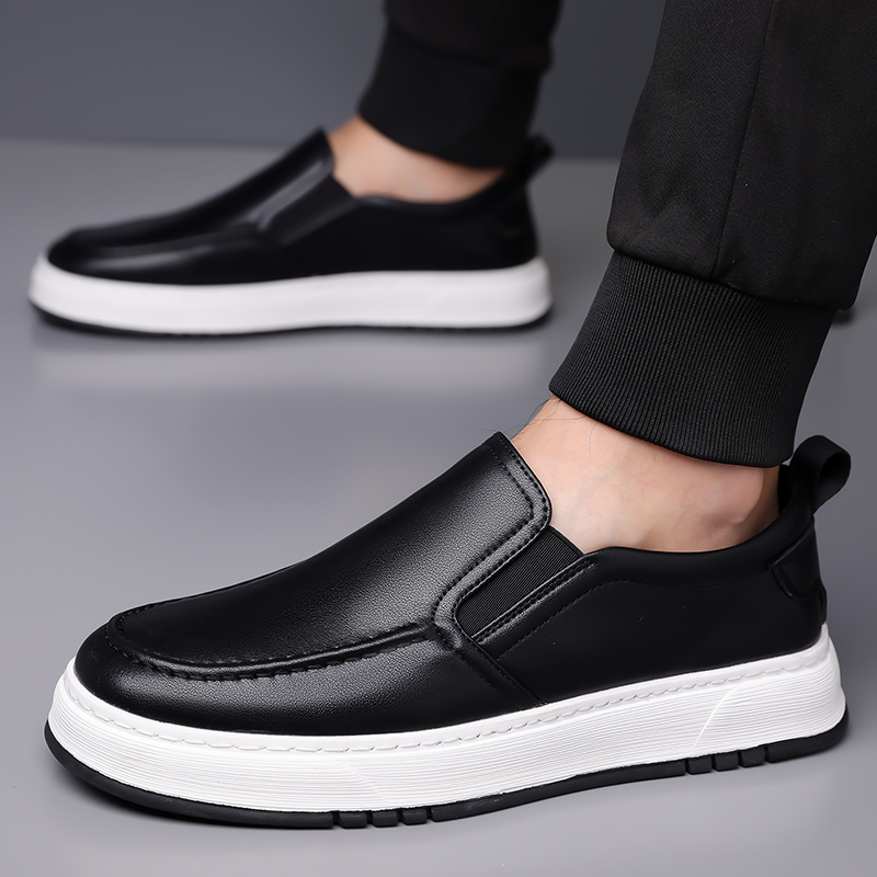 EGCHI Мужские повседневные кроссовки Low Top черные, цвет Black — фото 4