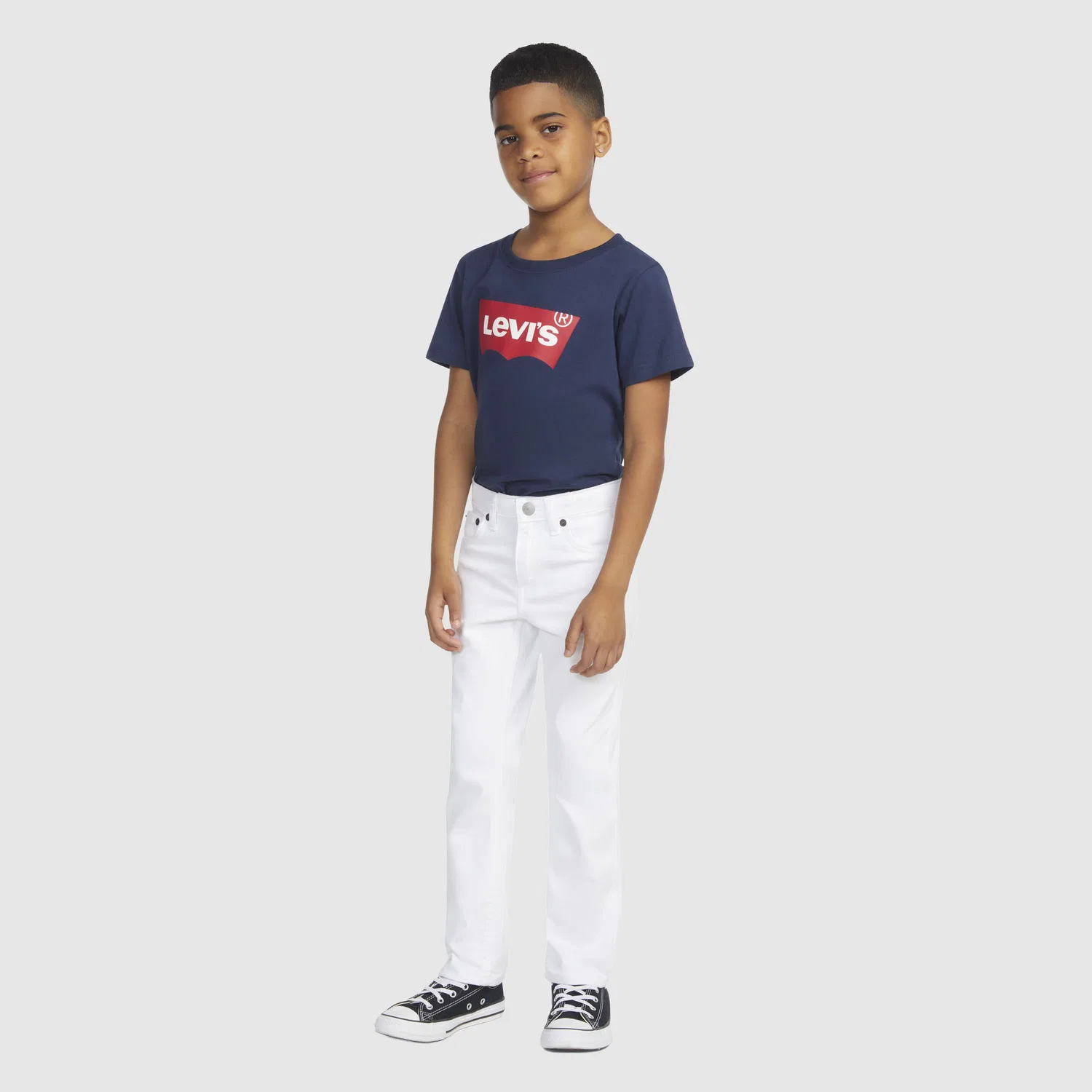 Джинсы 511 Slim Fit Eco Performance для мальчиков 4-7 лет Levi's, White