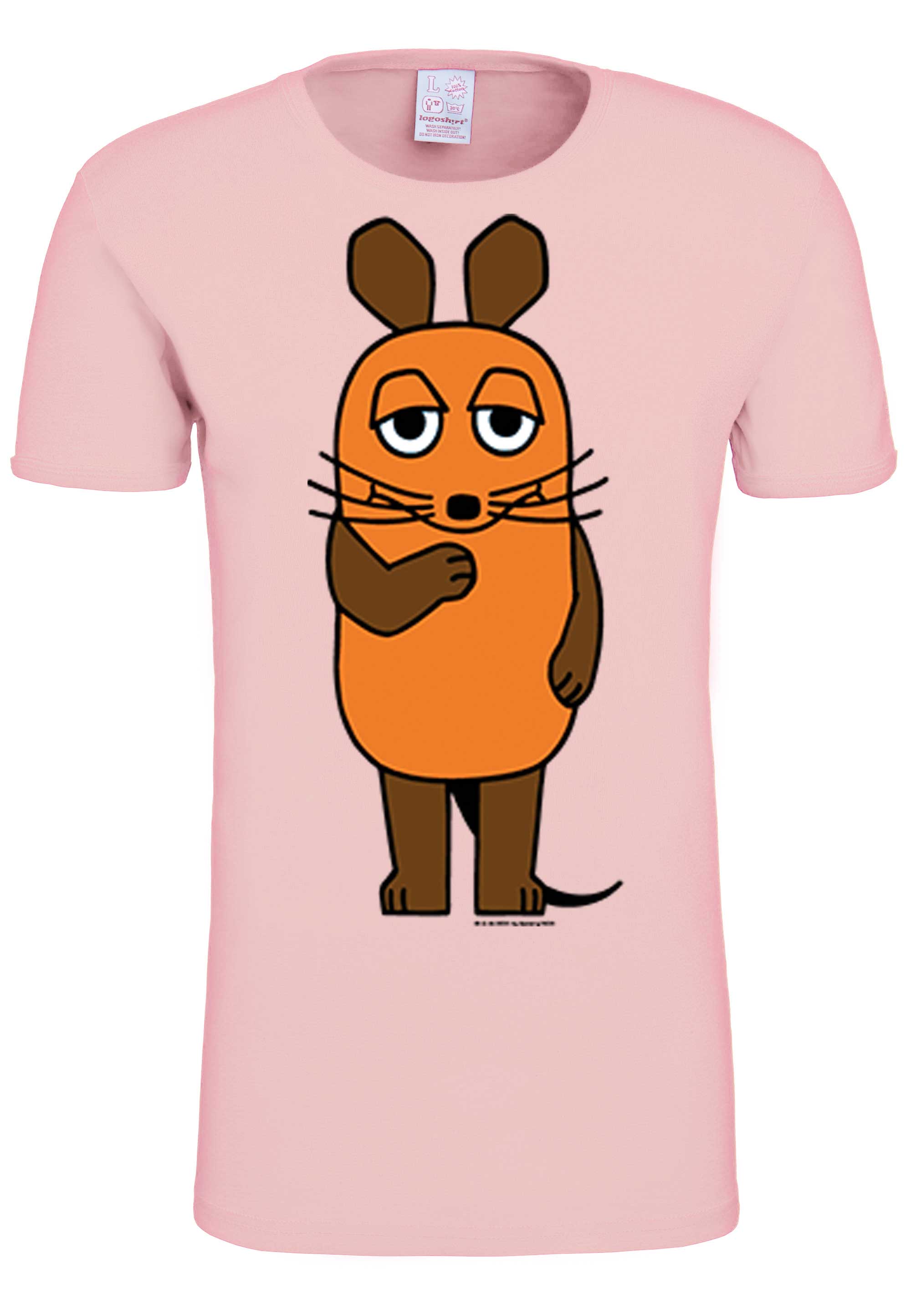 

Футболка Logoshirt Die Sendung mit der Maus, розовый