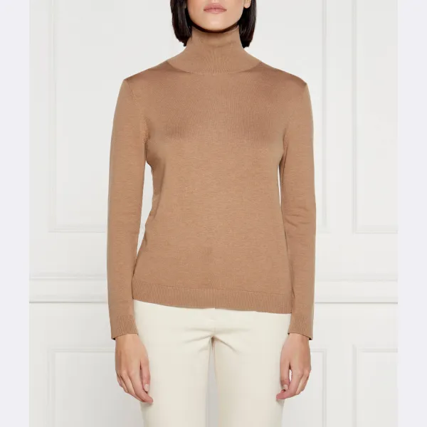 

Облегающий свитер с добавлением шелка Max Mara, коричневый