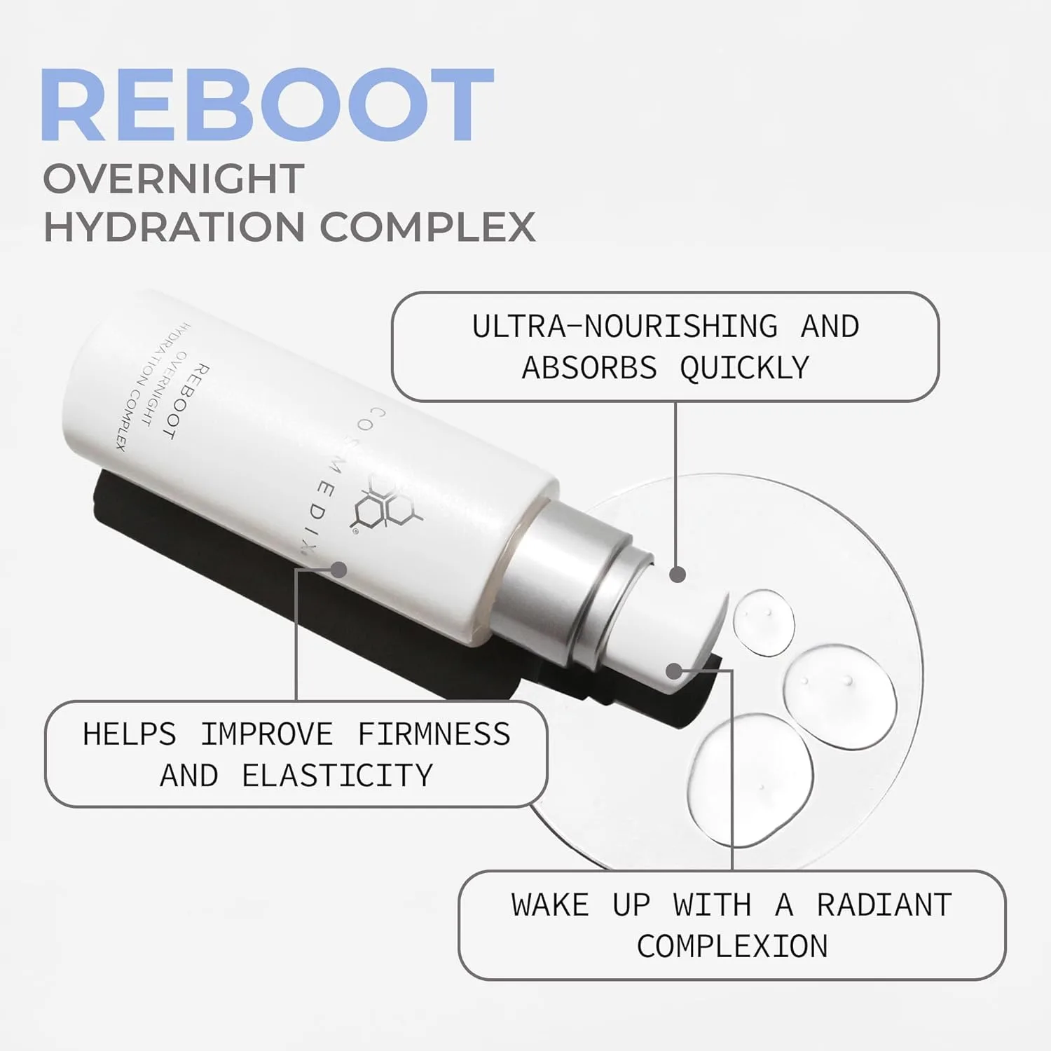 Сыворотка Cosmedix — Reboot Overnight Face Serum с комплексом увлажнения - легкая антивозрастная с — фото 2