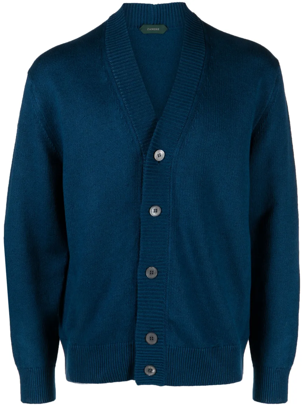

Кардиган с V-образным вырезом Zanone, синий