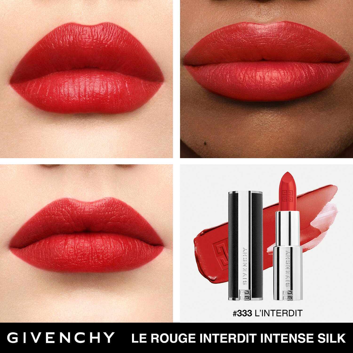 Губная помада Le Rouge Interdit Intense Silk Givenchy, N37 Rouge Grainé (3,4 g) — фото 2