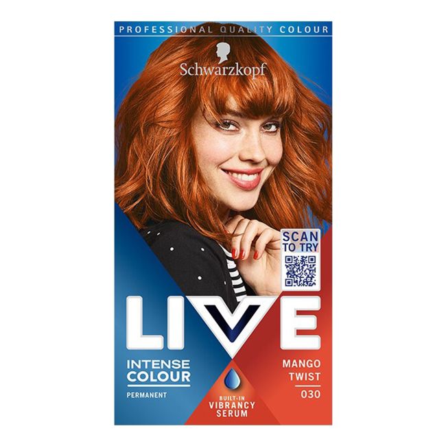 

Живая краска для волос Schwarzkopf, цвет 030 mango akcentas