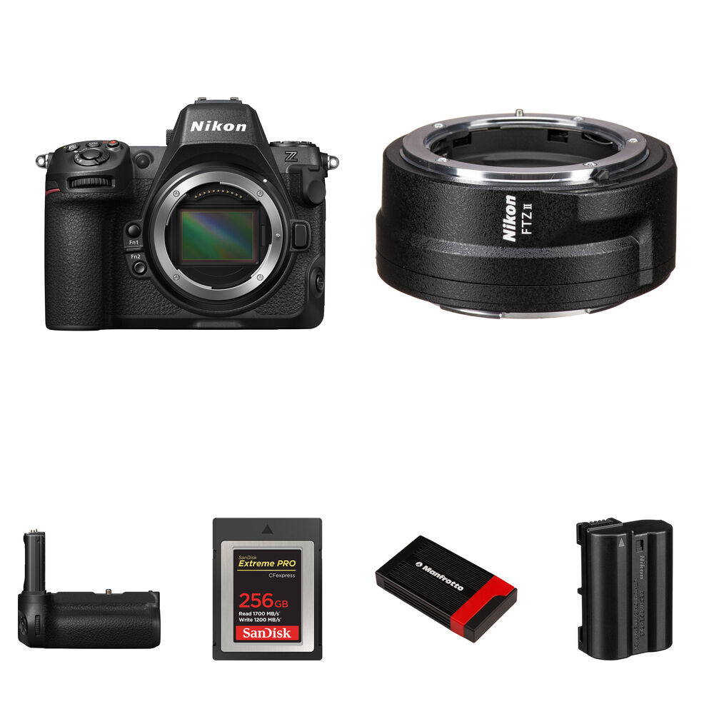

Беззеркальная камера Nikon Z8 Mirrorless Camera with FTZ II Mount Adapter and