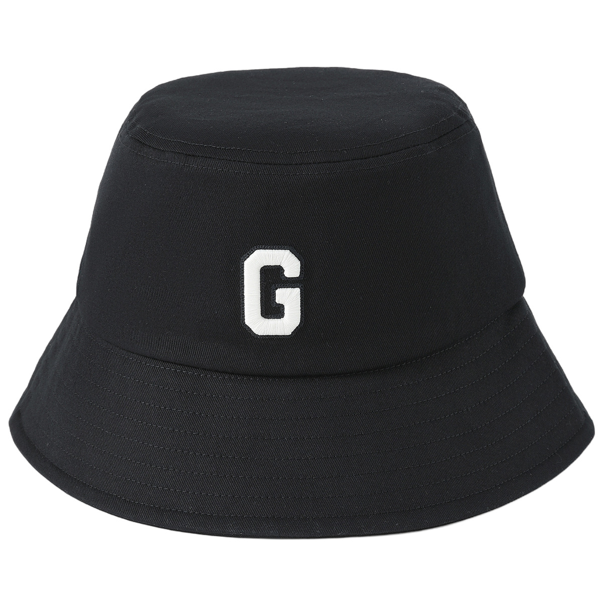 

Хлопковая и полиэстеровая ведро-шляпа для женщин GAP, черный