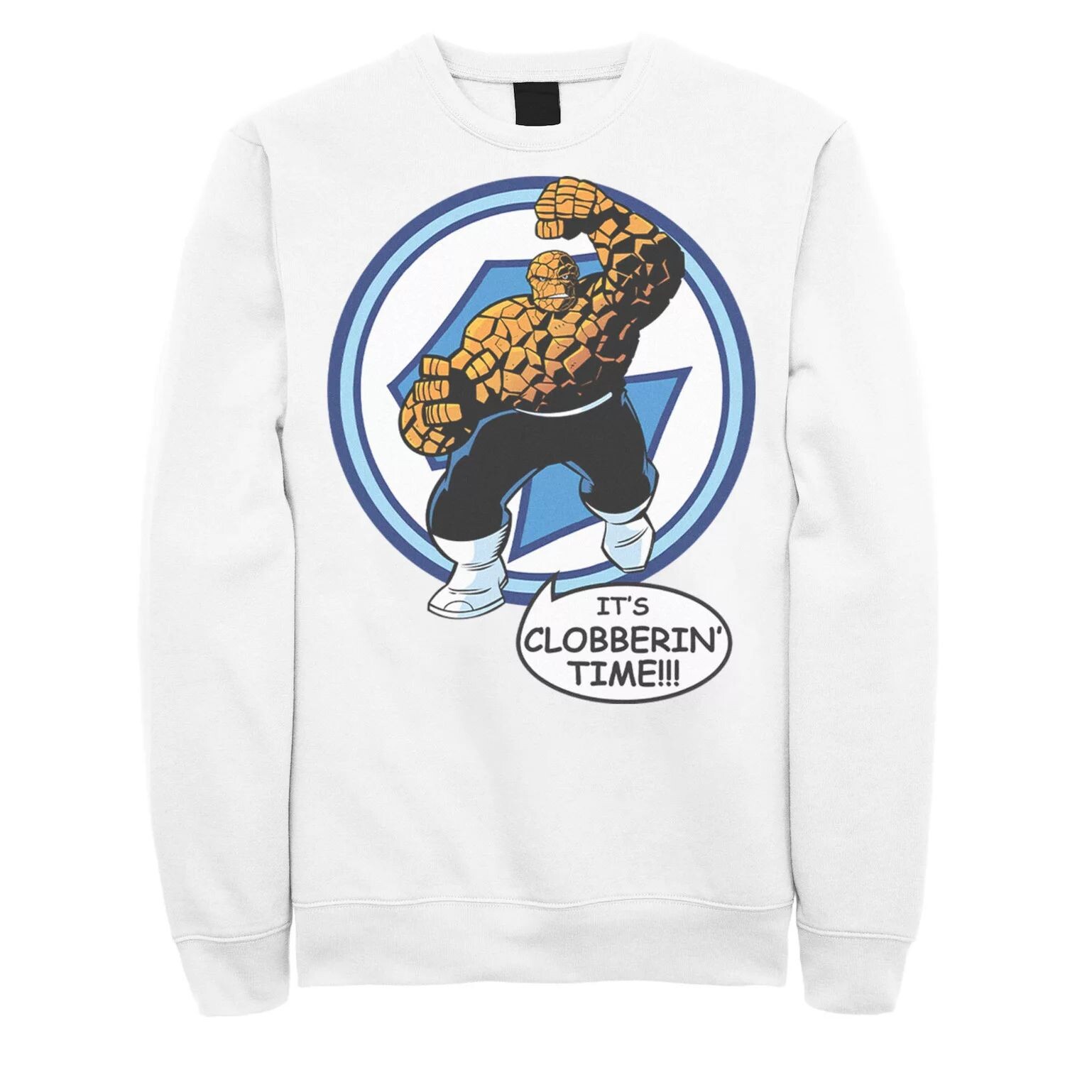 

Мужской свитшот Fantastic Four The Thing Clobberin' Time Circle Marvel