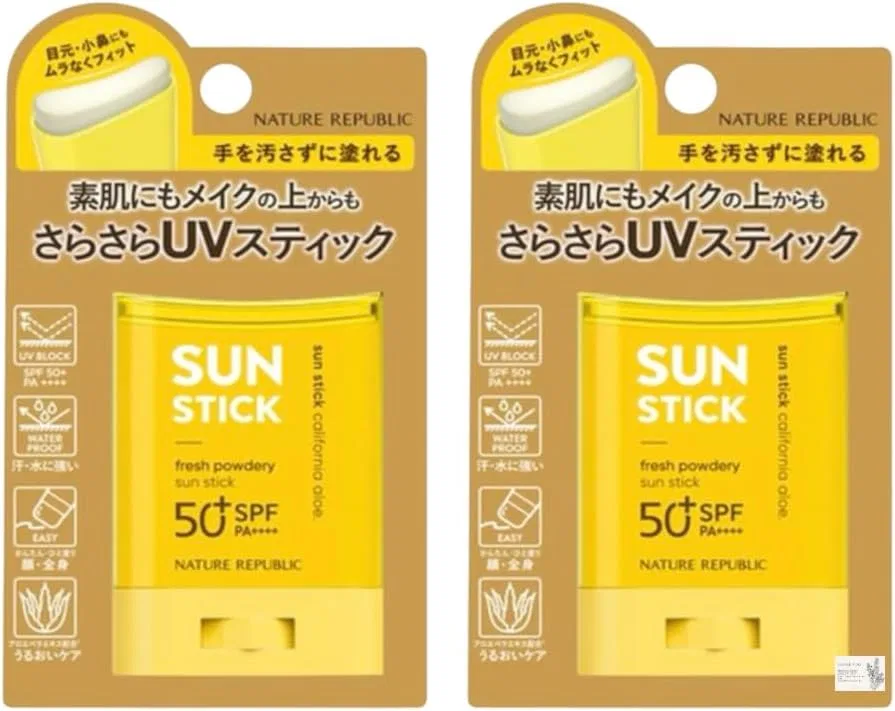 Солнцезащитный стик Nature Republic с алоэ вера, SPF 50+ PA+++, 24 г
