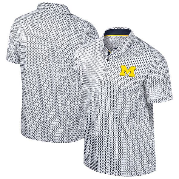

Мужская поло Michigan Wolverines Big & Tall Marty Rival в темно-синем цвете Colosseum