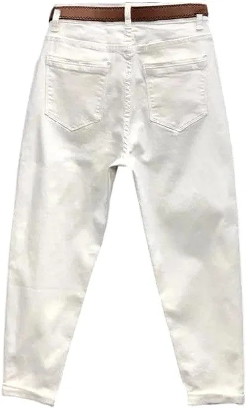 Джинсы винтажные свободные прямые, джинсы, Fwhite