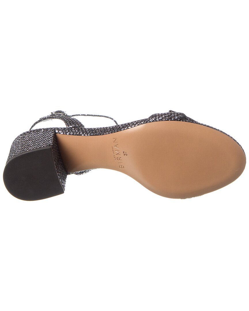 Сандалии Alexandre Birman Clarita Block 60 из блестящей кожи, серебряный — фото 4