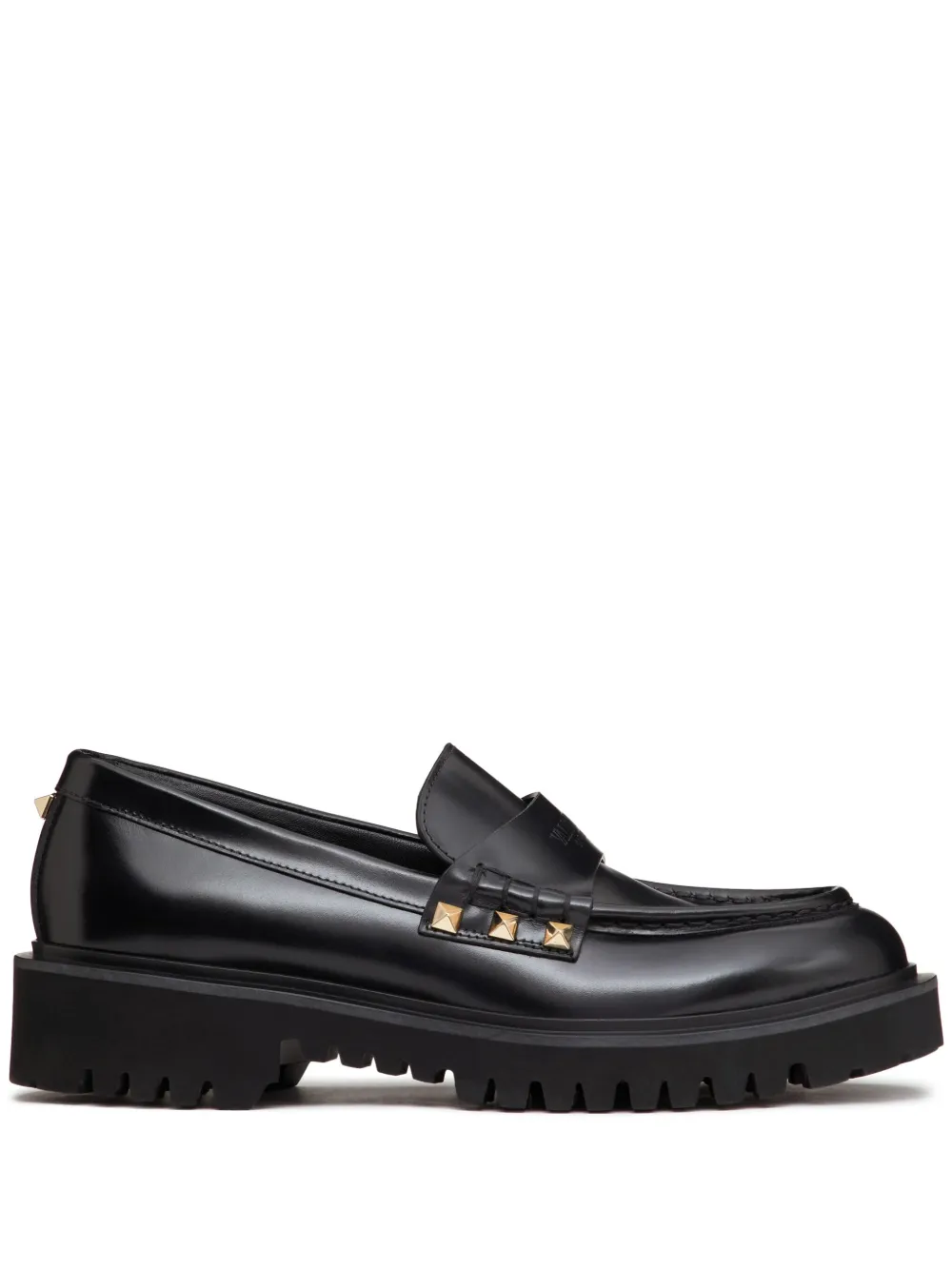 Лоферы Rockstud VALENTINO GARAVANI, черный