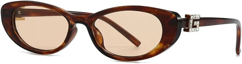 

Солнцезащитные очки с защитой UV400 | Маленькая оправа, линзы конфетного цвета | Для женщин и мужчин, для занятий спортом на открытом воздухе и вождения DSVIGF, Black