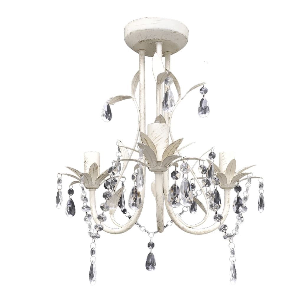 

VidaXL Crystal Ceiling Light Люстра, комплект из 4 шт., элегантный белый цвет