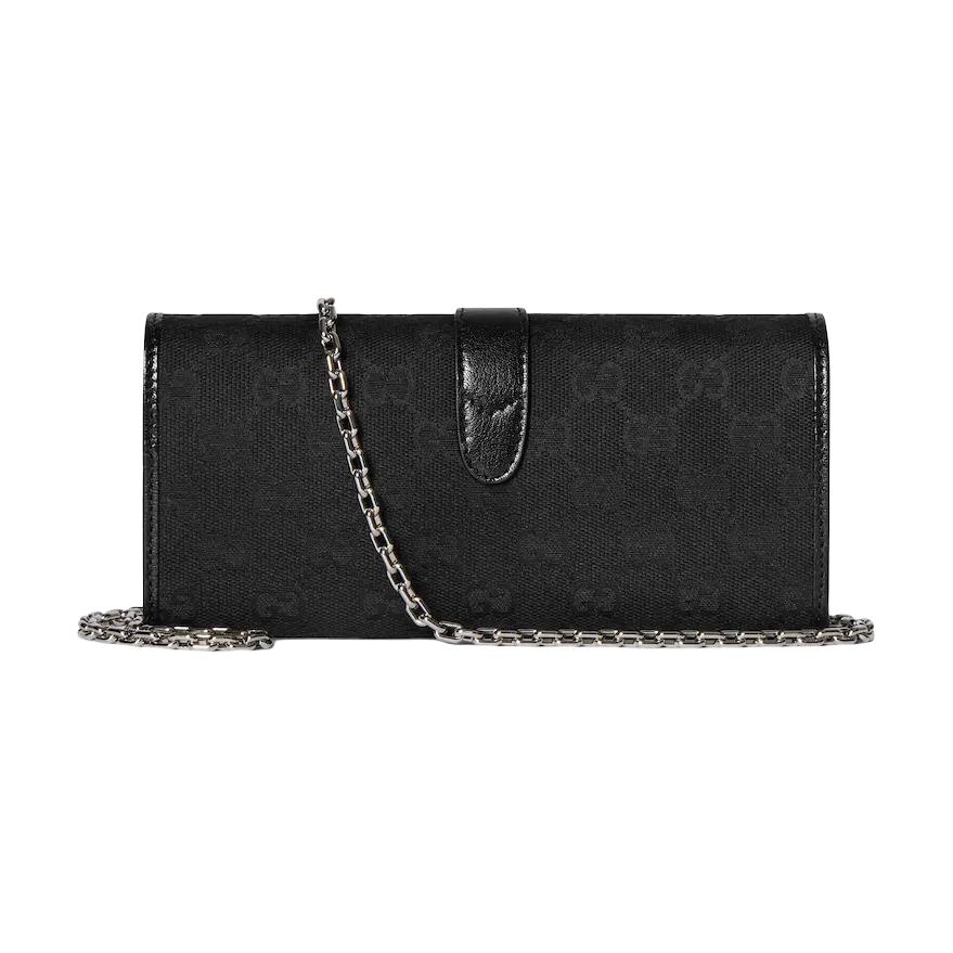 GUCCI Кошелек Jackie 1961 GG Canvas Women's Black — фото 3