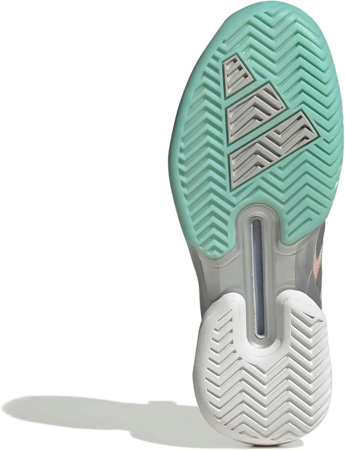 Кроссовки для тенниса Adidas Adizero Ubersonic 5, Flash Aqua/Silver Metallic/Blush Pink — фото 3