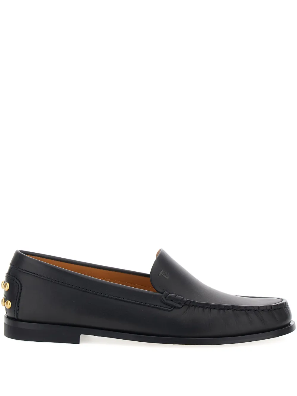 Лоферы с отделкой заклепками Tod'S, черный