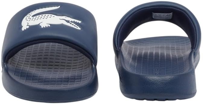 Lacoste мужские сандалии Serve Slide 1.0, Navy & White Croc — фото 2