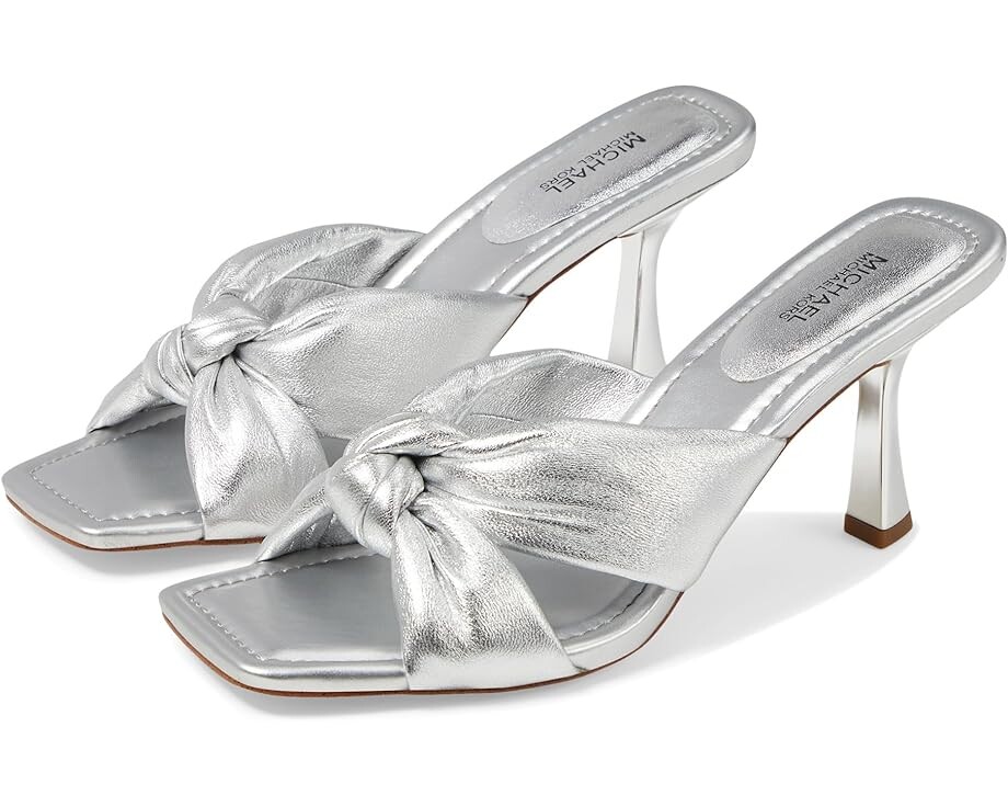 

Сандалии MICHAEL Michael Kors Elena Heeled, серебряный