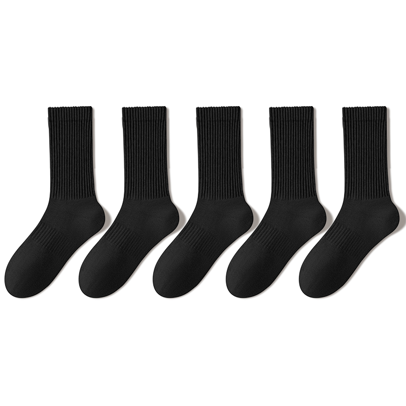 

Носки до середины голени унисекс, 5 пар B&C.Room, 5 Pack (Black)