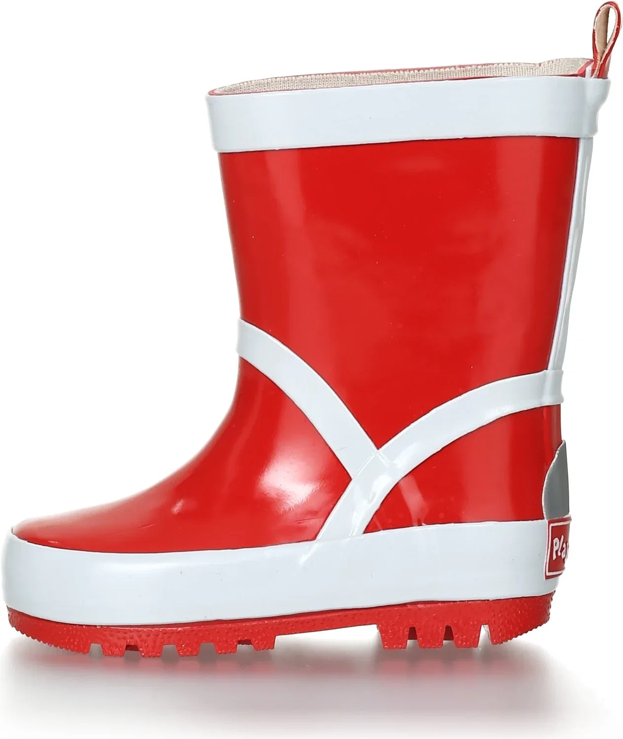 Детские резиновые сапоги, водонепроницаемые, Playshoes, красный