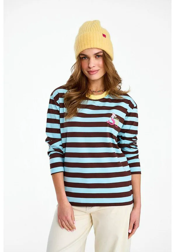 

Футболка с длинными рукавами "улов дня" Naoko, Brown, Коричневый, Футболка с длинными рукавами "улов дня" Naoko, Brown