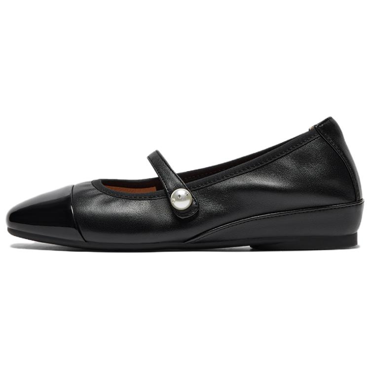Туфли Мэри Джейн на плоской подошве женские BATA, Black