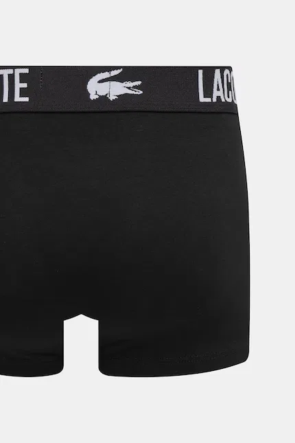Боксеры из хлопка с эластаном 3 шт Lacoste, черный — фото 3