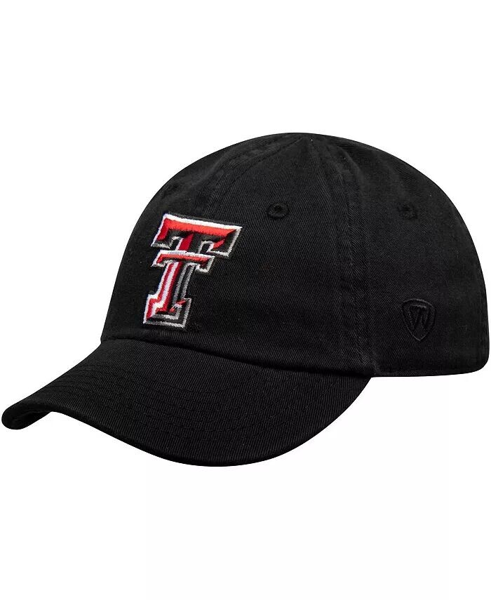 

Регулируемая шапка унисекс для младенцев черного цвета Texas Tech Red Raiders Mini Me Top Of The World