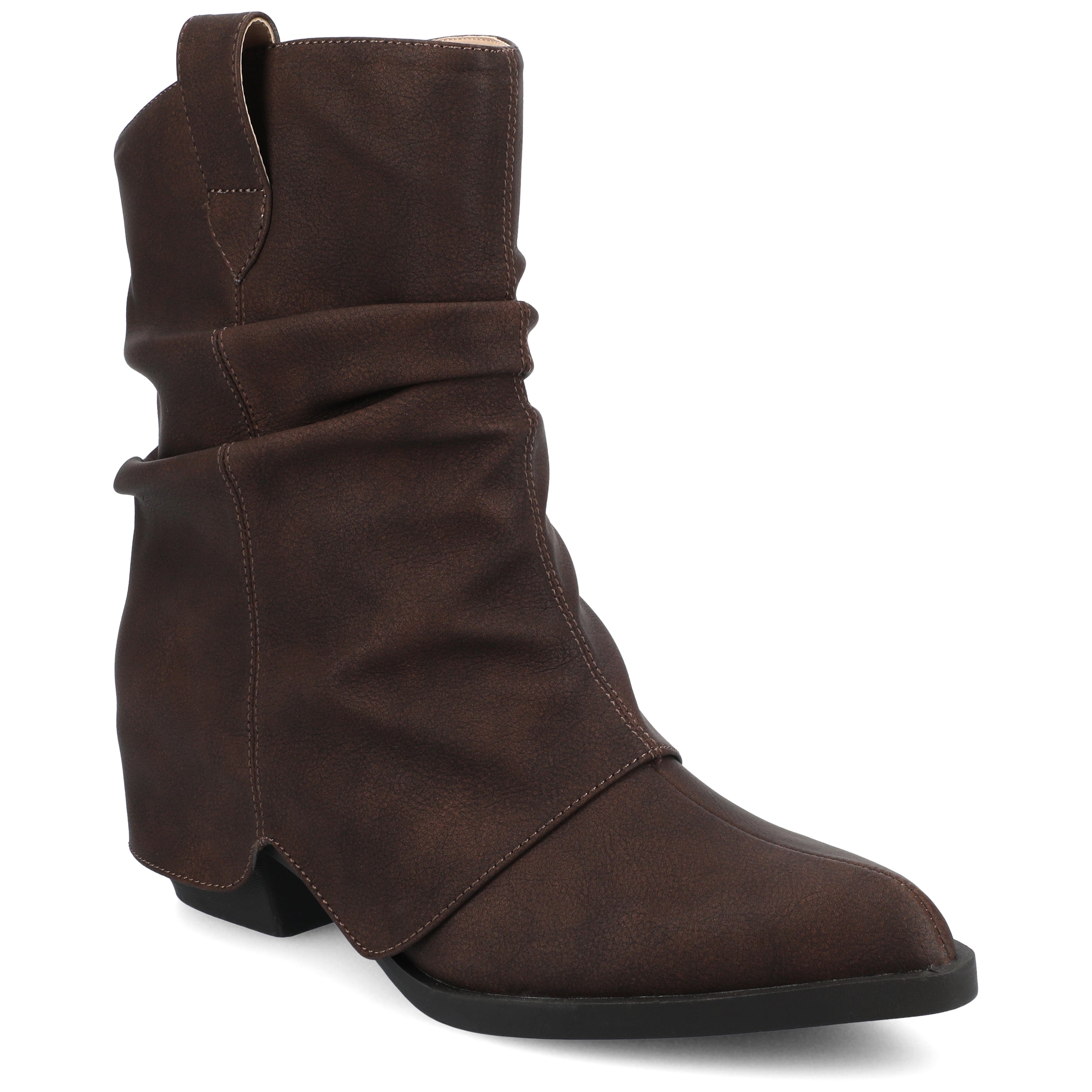 Женские мюли Journee Wynette с западным силуэтом и широкой колодкой Journee Collection, Vintage/Chocolate