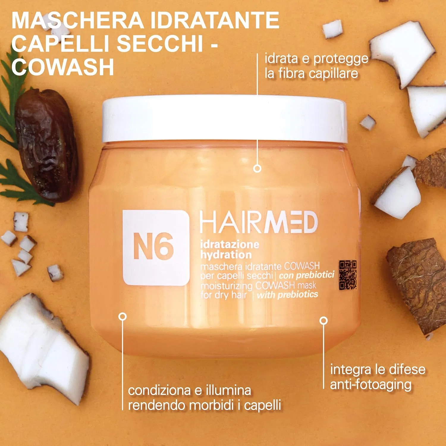 Маска для сухих и поврежденных волос N6 от HAIRMED, 250 мл Hairmed — фото 2