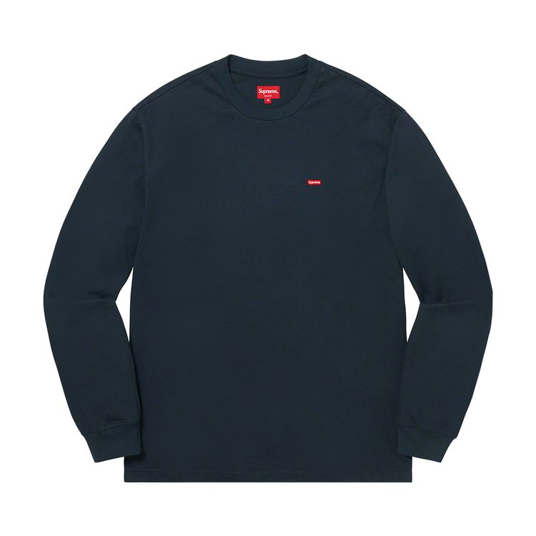 

Футболка Supreme Small Box Long-Sleeve Tee Navy, синий