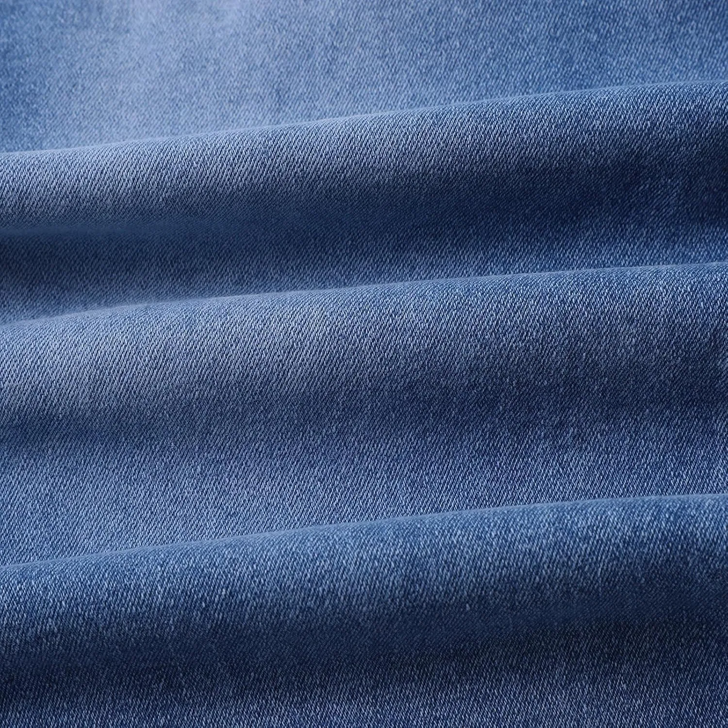 Джинсы прямые женские, дышащие, на резинке, Blue — фото 4
