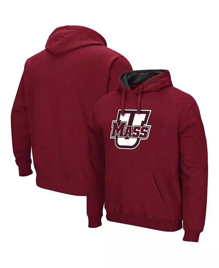 

Мужская толстовка с капюшоном UMass Minutemen Arch and Logo Colosseum, красный