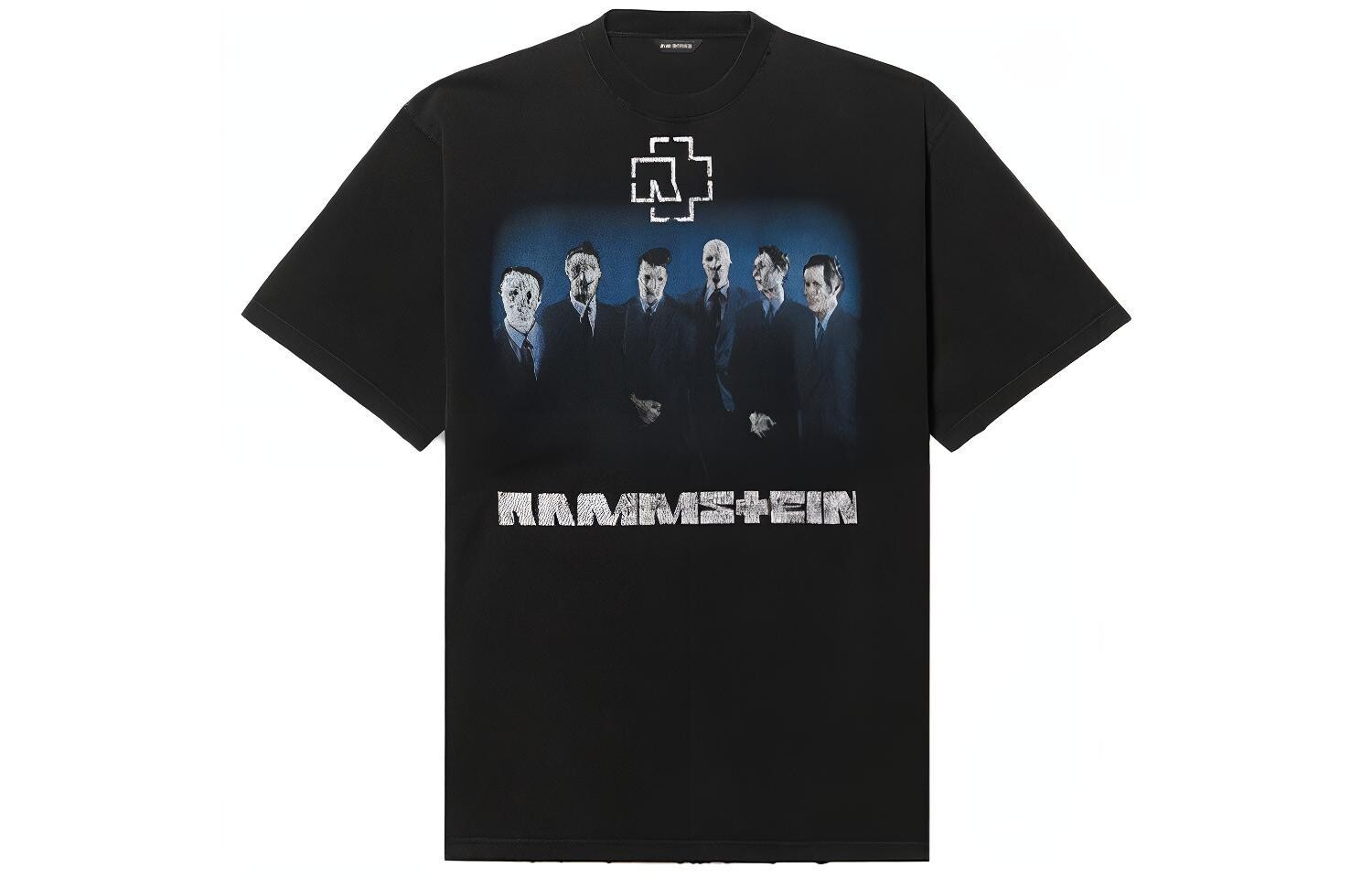 

Футболка мужская Balenciaga Rammstein, черный