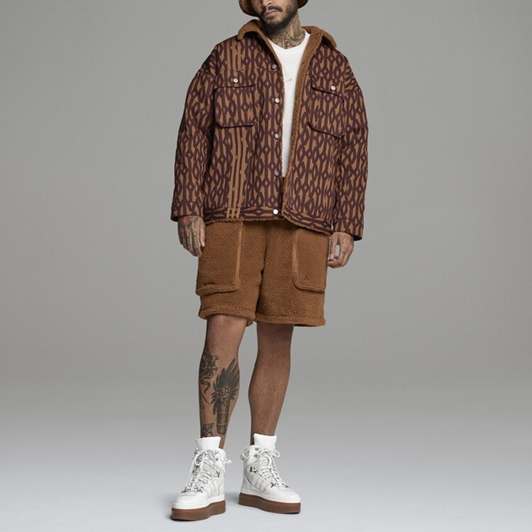 Куртка унисекс красно-коричневый Adidas Originals, коричневый — фото 3