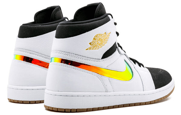Кроссовки 1 высокие модерн Air Jordan, белый — фото 4