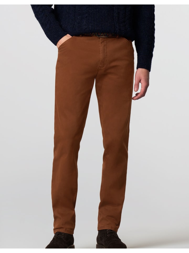 

Meyer Хлопковые брюки чинос CHICAGO медного цвета