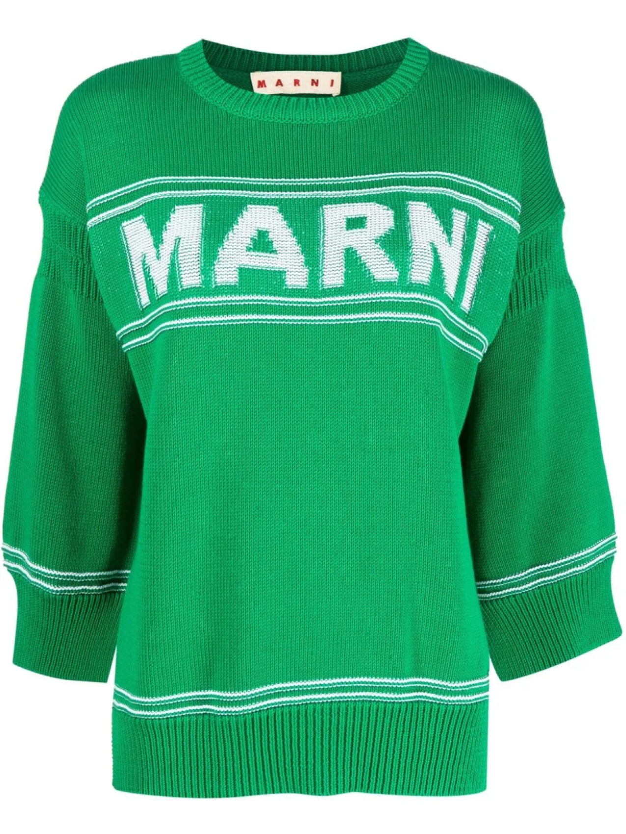 

Marni джемпер с логотипом, зеленый