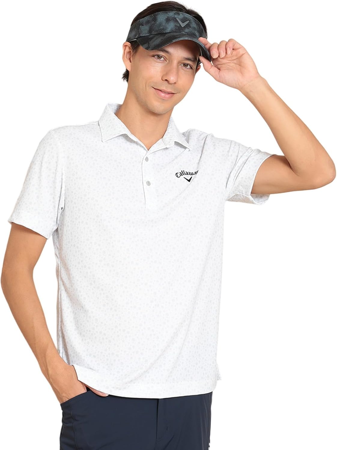 

Мужская поло-рубашка Callaway C24134124 с коротким рукавом (цветочный принт, влагоотводящая, быстросохнущая), для гольфа, серый