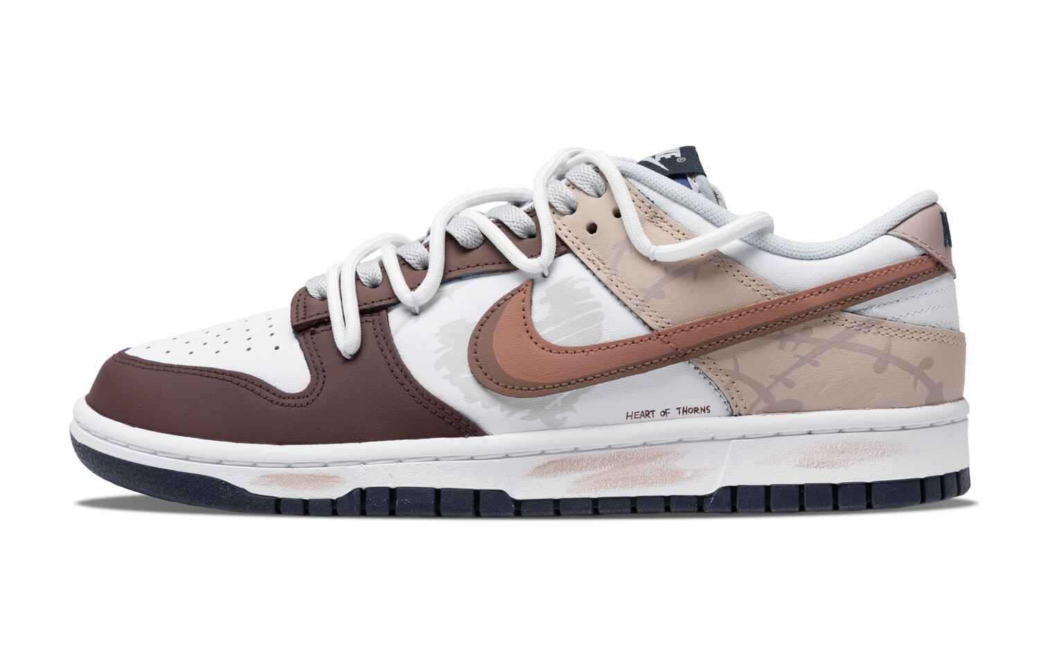 

Кроссовки Nike Dunk Skateboarding Shoes Men Low-top Brown/Beige/, коричневый