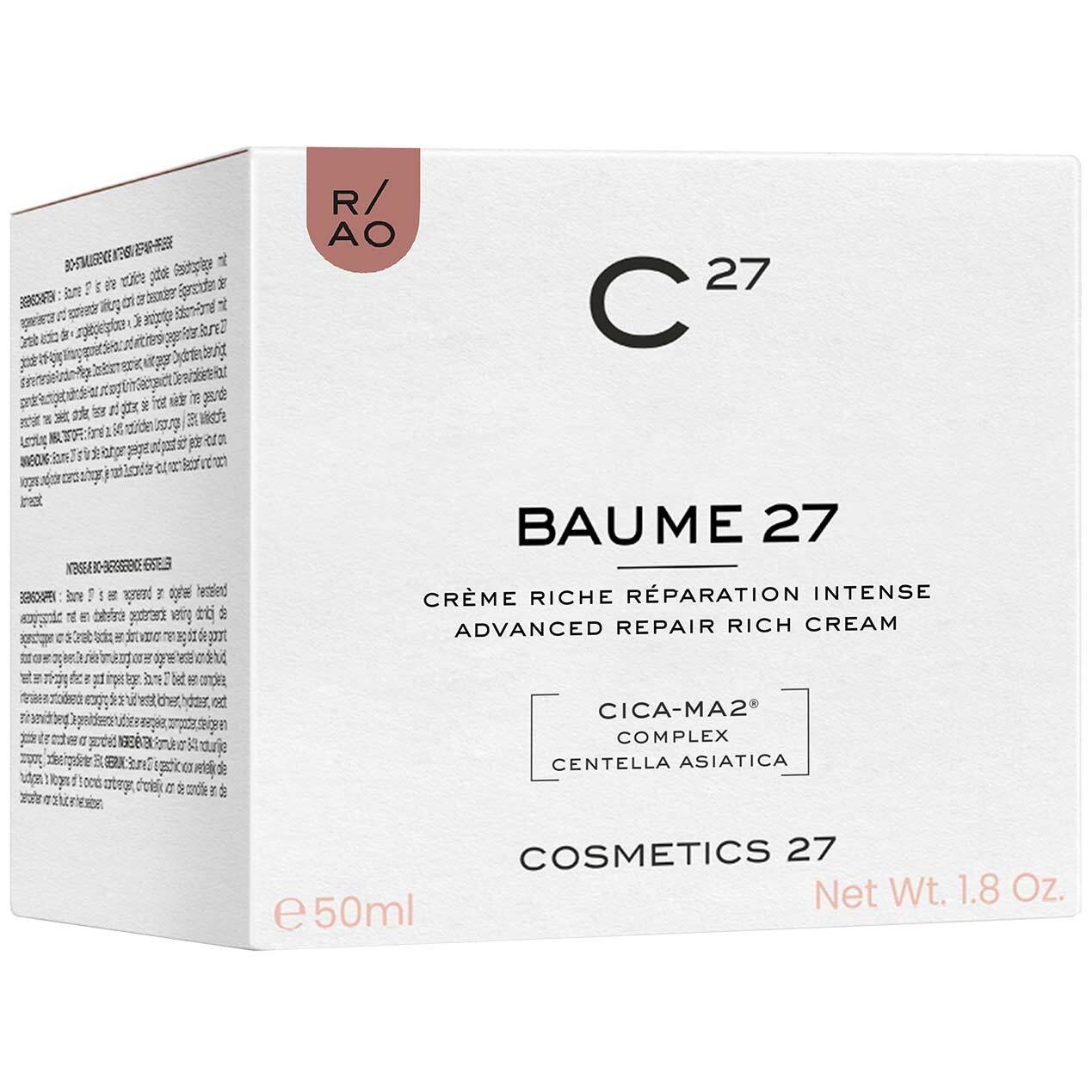 Крем для лица baume 27 - advanced repair rich cream Cosmetics 27, объем 50 мл — фото 3