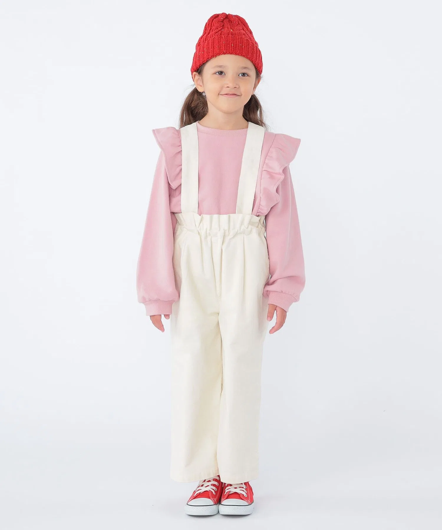Детские брюки SHIPS KIDS кордурой широкие с лямками Ivory