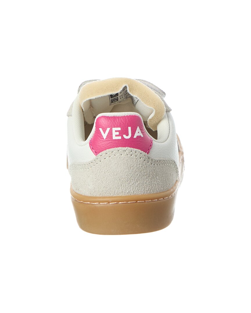 Кроссовки VEJA Small V-90 OT из кожи, белый — фото 3