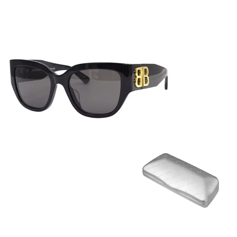 

Balenciaga Кошачий глаз солнцезащитные очки, Black Gold