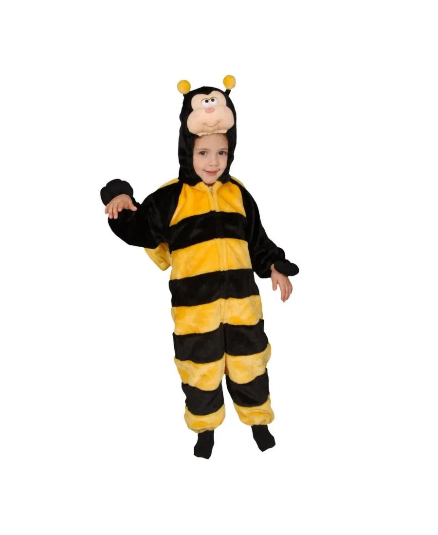 Детский костюм пчелки в виде комбинезона Dress Up America, черный/желтый