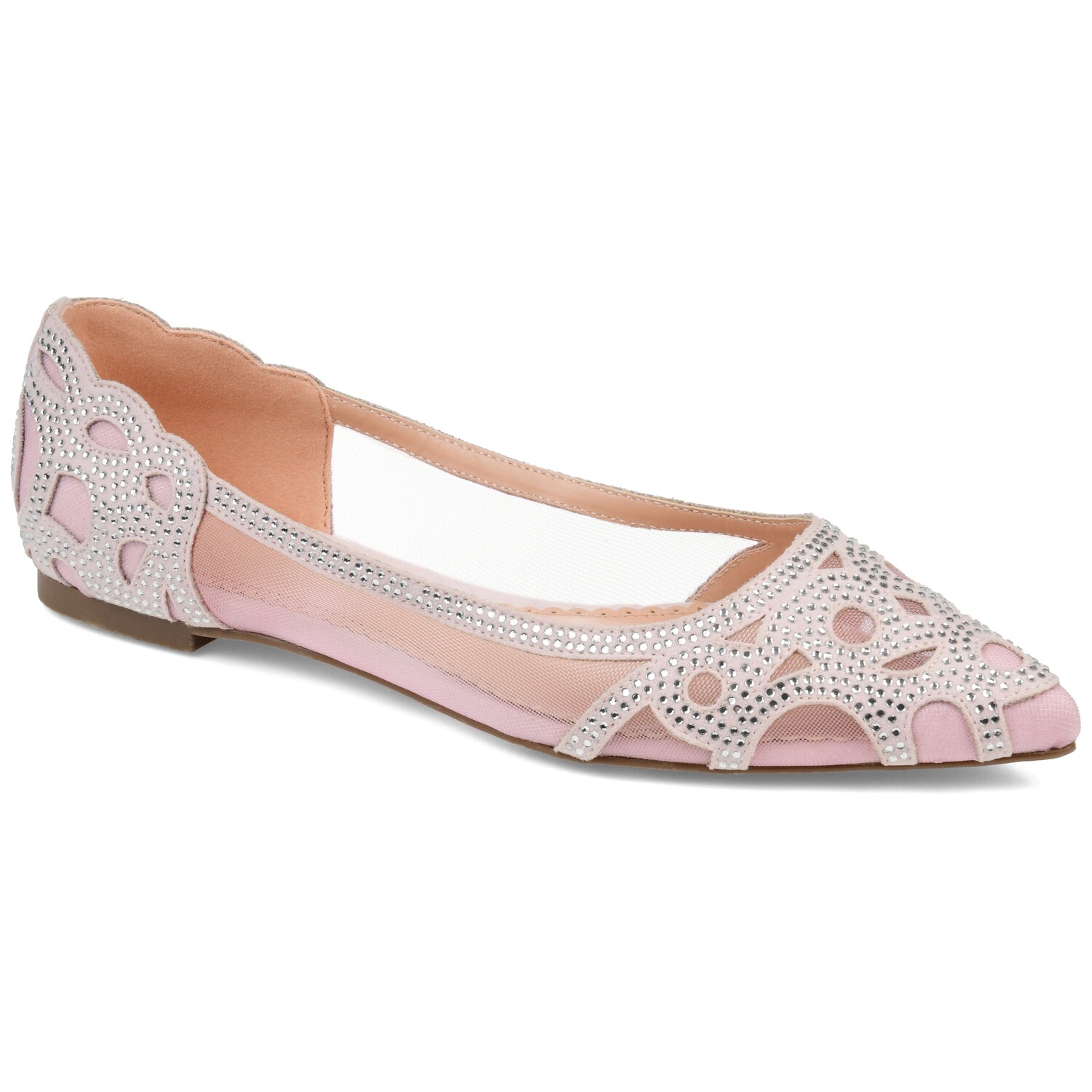 

Женские широкие брюки на плоской подошве Journee Collection Batavia, цвет Blush
