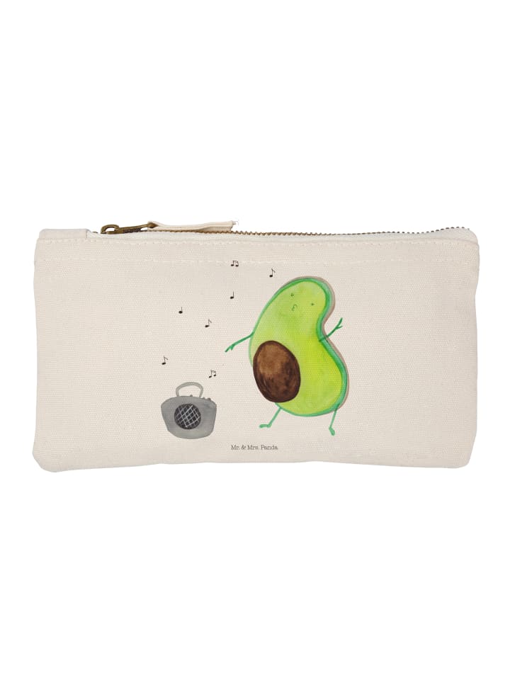 

Mr. & Mrs. Panda Сумка-шоппер с изображением авокадо, танцующая без слогана, белого цвета