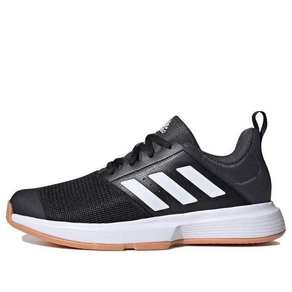 

Кроссовки essence indoor black/white Adidas, черный