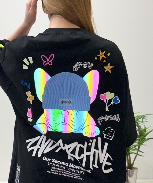 

Футболка оверсайз с отражающим покрытием 1111clothing, черный